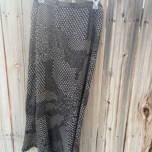 Sag Harbor Black and White Maxi Skirt